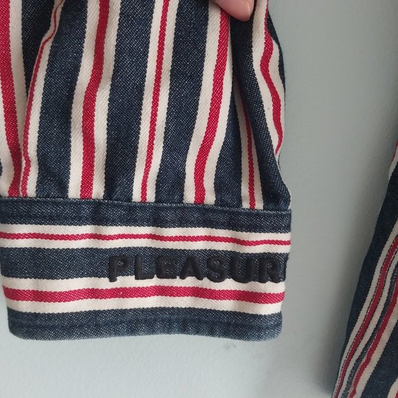 Pleasures Stripped Utility Denim Jacket - Picture 9 of 13